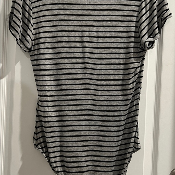 Striped V-Neck Women's Top - Picture 5 of 8